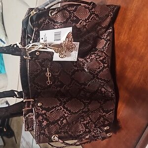 JESSICA SIMPSON,animal print shoulder bag,nwt